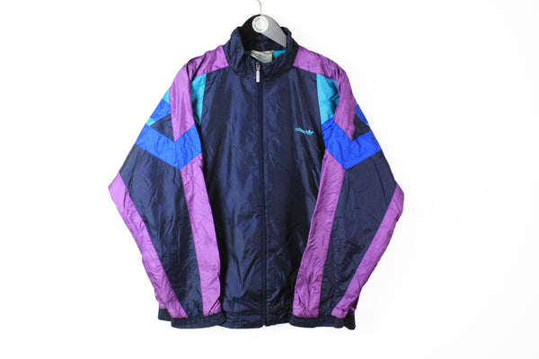 Vintage Adidas Track Jacket Large / XLarge purple 90s sport style windbreaker 