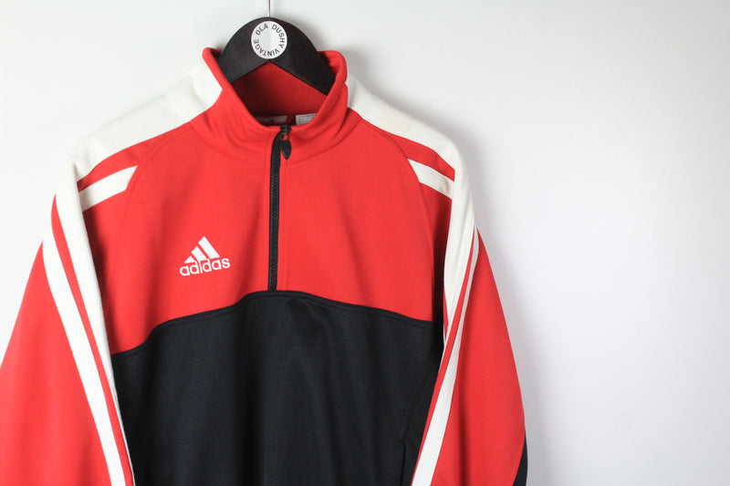 Vintage Adidas Sweatshirt 1/4 Zip Medium