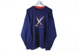Vintage Paul & Shark Sweatshirt XXLarge Ocean yachting big logo navy blue 90s sport jumper
