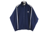 Vintage Adidas Tracksuit XLarge navy blue classic sport suit 3 stripes athletic jacket and pants 90s