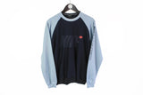 Vintage Nike Sweatshirt Medium blue big logo 90s crewneck retro style jumper
