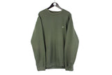 Vintage Nike Sweatshirt XXLarge green oversize 90s retro jumper sportswear 