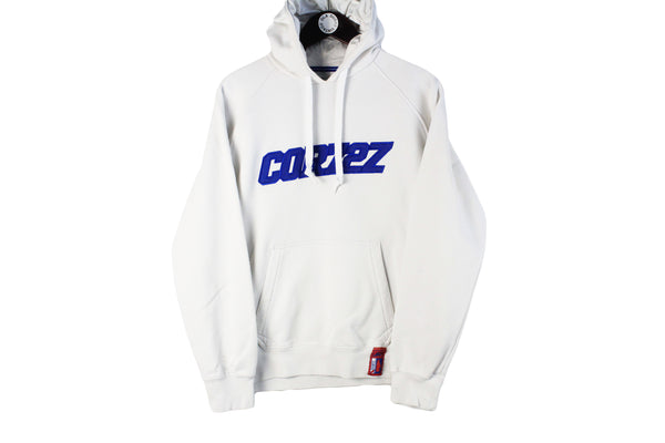 Vintage Nike Cortez Hoodie Small white big logo 90s running sport style jumper
