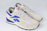 Vintage Reebok Sneakers athletic authentic shoes running trainers city series beige blue retro rare 90's sport street style