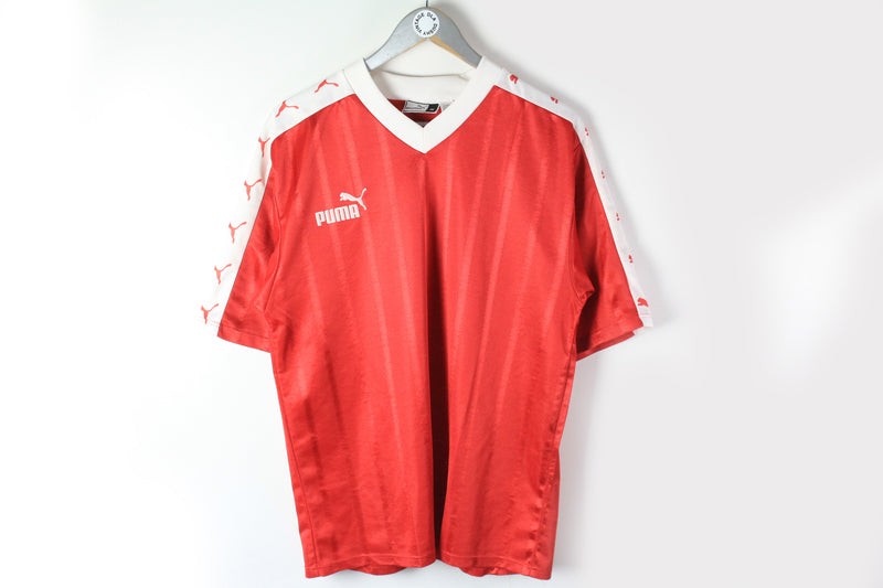 Vintage Puma T-Shirt Medium red 90s retro sport athletic jersey