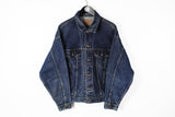 Vintage Levis Denim Jacket Large made in USA blue 90s classic Jean Jacket