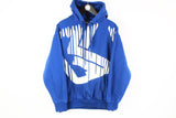 Vintage Karl Kani Hoodie Medium blue big logo 90s hip hop jumper 
