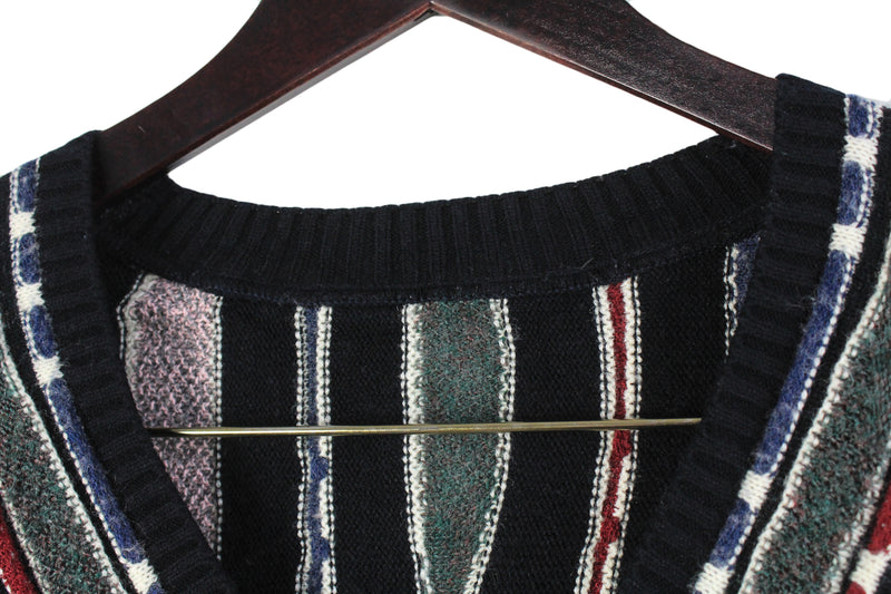Vintage 3D Pattern Sweater XLarge