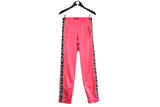 Vintage Australian L'Alpina Track Pants Women’s Medium / Large pink full strip pant logo 90s retro sport trousers
