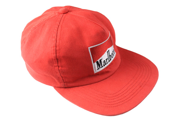 Vintage Marlboro Cap red big logo 90s retro cigarettes collection Formula 1 F1 racing sport hat Michael Schumacher