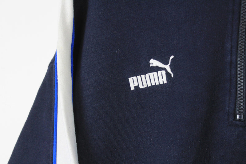 Vintage Puma Sweatshirt 1/4 Zip Large
