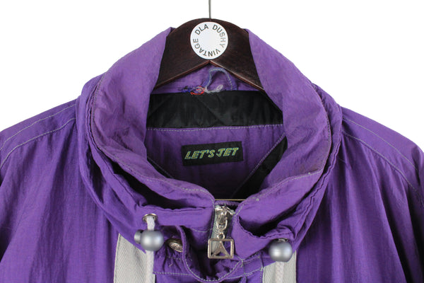 Vintage Let's Jet Ski Jacket XLarge  purple anorak 90s snowboard winter outdoor jacket