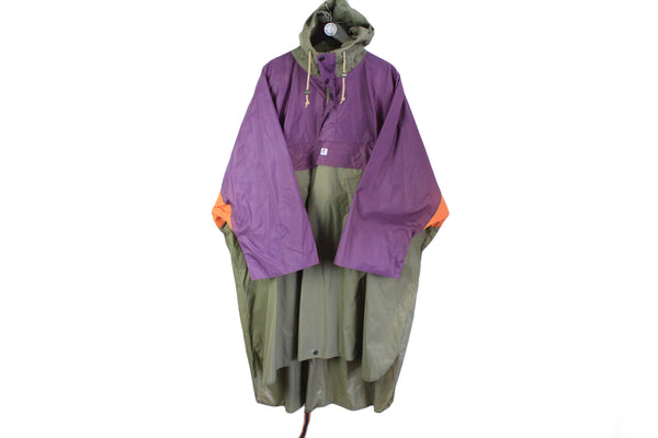 Vintage K-Way Raincoat Jacket Large outdoor mountain coat 90s