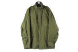 Vintage Military M-65 Jacket XXLarge green olive 90s retro army style coat