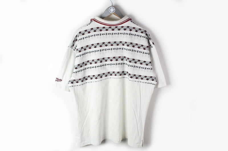 Vintage Reebok Polo T-Shirt XLarge / XXLarge