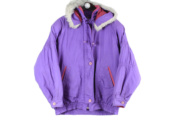 Vintage Concord Jacket Small purple 90s ski windbreaker winter retro spirit bright 