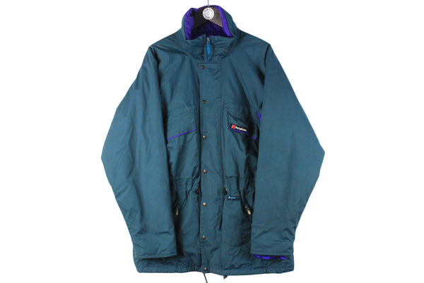 Vintage Berghaus Jacket Large / XLarge blue 90s retro sport outdoor windbreaker raincoat 