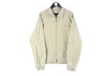 Vintage Timberland Jacket Large beige 90s retro USA brand sport style casual harrington jacket