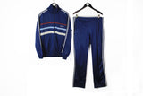 Vintage Adidas Tracksuit XLarge navy blue 90s sport athletic suit
