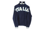 Vintage Kappa Sweatshirt 1/4 Zip Large navy blue Italia 90's Italy style sport jumper