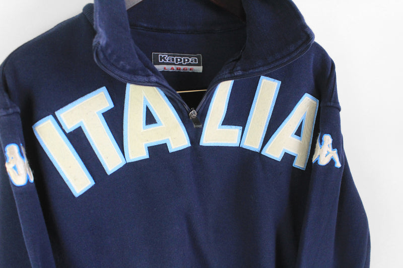 Vintage Kappa Italia Sweatshirt 1/4 Zip Large
