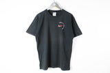 Vintage Nike T-Shirt Medium / Large big logo 90s no finish line big logo cotton tee