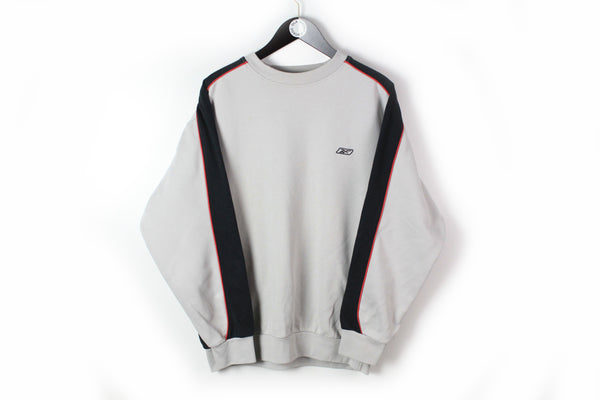 Vintage Reebok Sweatshirt Large  gray sport UK style jumper