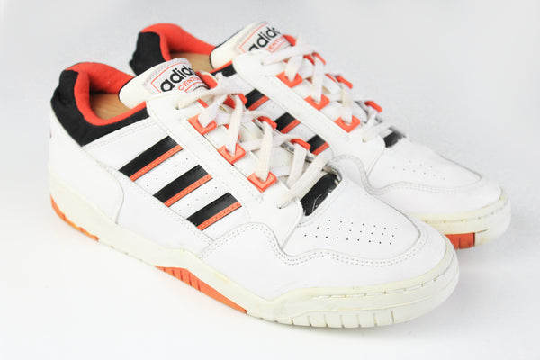 Vintage Adidas Century Sneakers Women's US 7 classic deadstock retro white orange tennis sport shoes 90s retro trainers