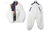 Vintage Gucci Bootleg Tracksuit Medium big logo multicolor white embroidery logo windbreaker jacket and pants