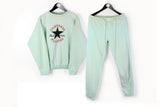Vintage Converse Sport Suit (Sweatshirt + Pants) Medium green big logo 90s sport style tracksuit