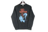 Vintage Led Zeppelin Sweatshirt Small black big logo merch heavy metal hard rock black crewneck 80s 90s jumper