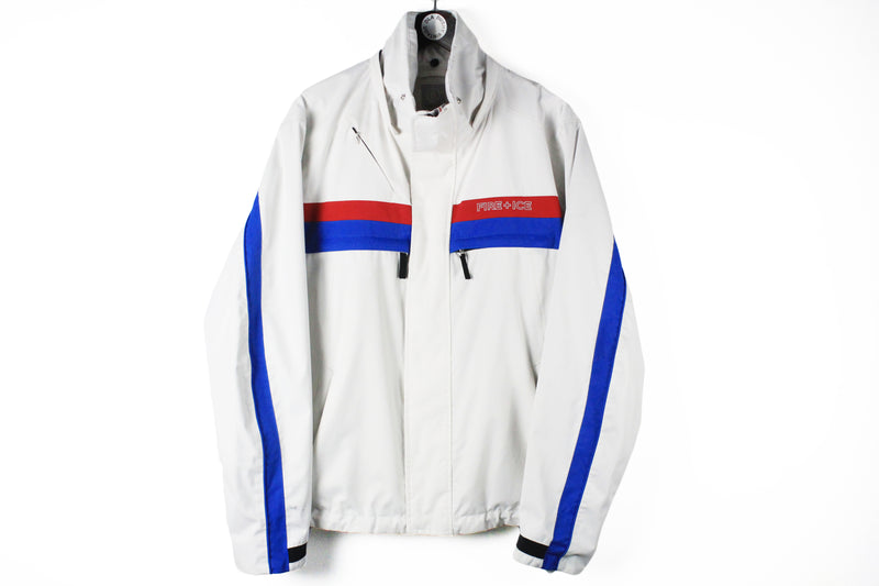 Bogner Fire & Ice Jacket Medium / Large white ski style windbreaker authentic sport jacket