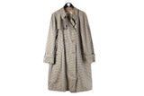 Vintage Aquascutum Coat Women's 14 plaid pattern 90s retro classic England Royal trench jacket