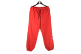 Vintage Quiksilver Track Pants XLarge red sport style surfing summer 90s authentic Australian brand trousers