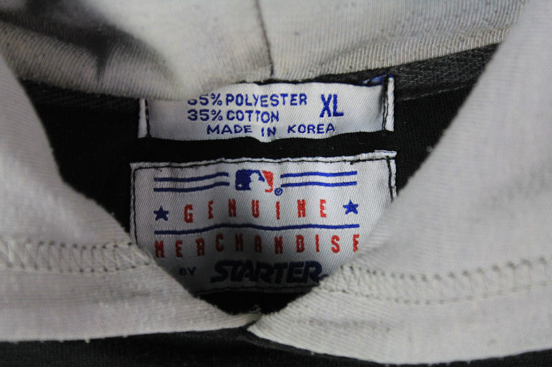 Vintage White Sox Chicago Starter Hoodie Half Sleeve XLarge