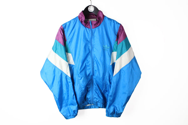 Vintage Adidas Track Jacket Small / Medium blue 90s windbreaker classic sport style