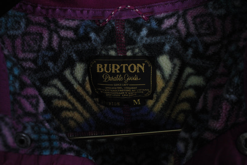 Vintage Burton Fleece Snap Buttons Women's XSmall