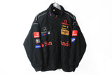 Vintage McLaren Mercedes-Benz Jacket Small black santander 90s racing Formula 1 