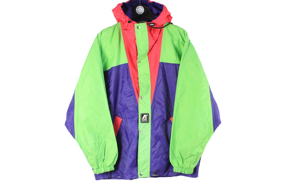 Vintage K-Way Suit Medium jacket raincoat windbreaker and pants 90s France 2000 sport style collection