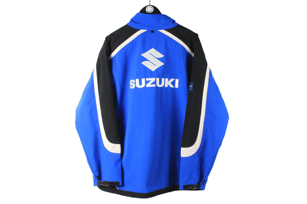 Vintage Suzuki Jacket XLarge big logo 00s retro racing Moto GP motorsport windbreaker