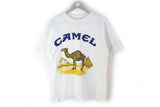 Vintage Camel T-Shirt Medium big logo cigarettes 90s basic gray tee