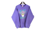Vintage Disney Sweatshirt XLarge purple 90's crewneck sport style jumper