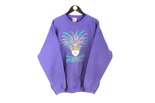 Vintage Disney Sweatshirt XLarge purple 90's crewneck sport style jumper