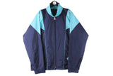 Vintage Nike Track Jacket Large navy blue Oregon 80s retro small logo windbreaker USA sport style