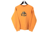 Vintage Kappa Sweatshirt Small orange big logo 00s crewneck