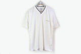 Vintage Versace T-Shirt XXLarge white big logo 80s v-neck white tee