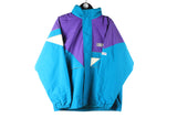 Vintage Adidas AdiTex Jacket Medium blue purple 90s retro windbreaker raincoat sport style outdoor jacket
