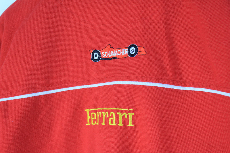 Vintage Ferrari Polo T-Shirt XLarge