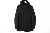 Prada Black Label Jacket Large black button zipper authentic luxury parka puffer winter