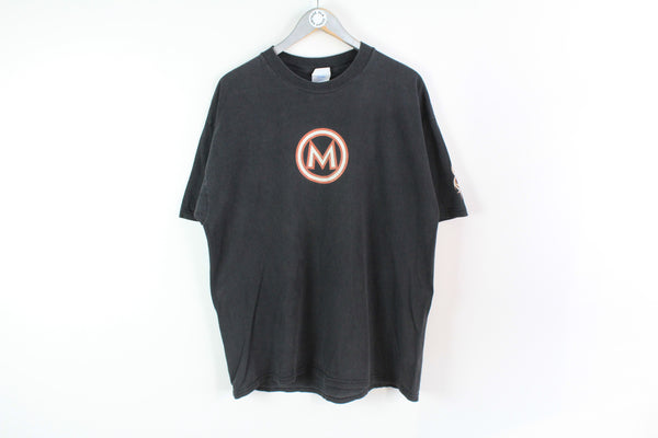 Vintage Slipknot Maggot Corps T-Shirt XLarge black big logo tee rock music